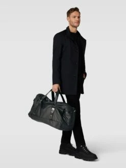 Blauer USA Duffle Bag Mit Label-Details Modell 'SPLASH' - Schwarz