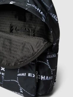 ARMANI EXCHANGE Rucksack Mit Allover-Muster Modell 'AOP' - Schwarz -Guesi Bekleidung Geschaft 9164qcijapb34cq69l730ci79h244i1o6d432l299t548jqa6d84ke2j65930ipi716j4ipp64qkkgpm6l3j4oj66cp64dpm60o3iohkcpj38e9k6comcpj5coqjad1p6orjad0