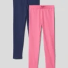 Blue Seven Leggings Mit Elastischem Bund Im 2er-Pack - Marineblau