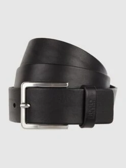 HUGO Ledergürtel Mit Dornschließe - Schwarz