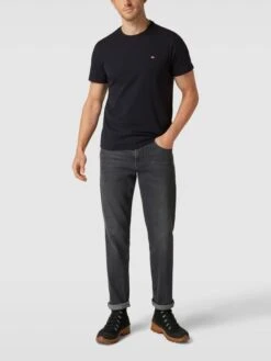 Napapijri T-Shirt Mit Logo-Stitching Modell 'SALIS' - Schwarz