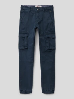 Petrol Cargohose Mit Cargotaschen - Marineblau