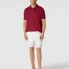 Fynch-Hatton Poloshirt Mit Logo-Stitching - Bordeaux Rot