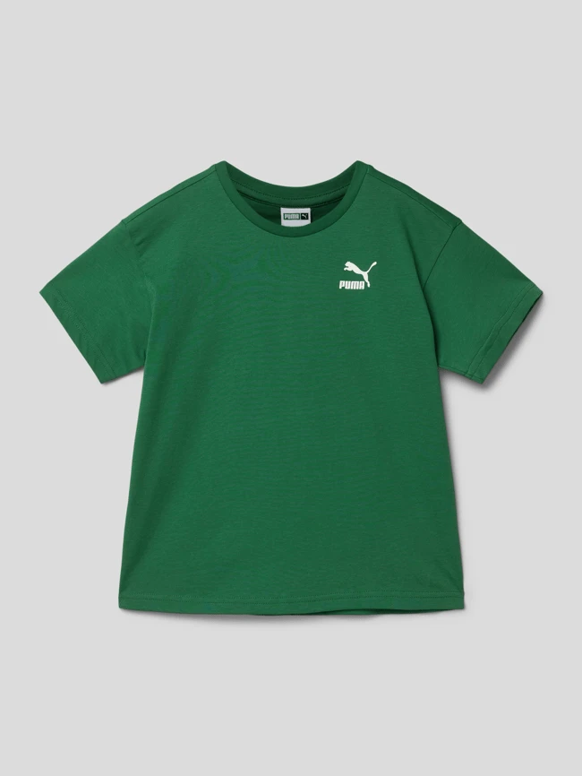 Puma T-Shirt Mit Logo-Print Modell 'CLASSICS' - Grün 3 Puma T-Shirt Mit Logo-Print Modell 'CLASSICS' - Grün