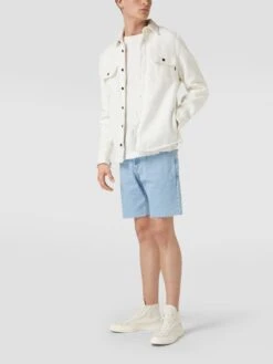 REVIEW Jeansshorts Aus Baumwolle - Hellblau