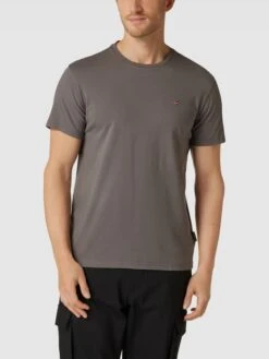 Napapijri T-Shirt Mit Logo-Stitching Modell 'SALIS' - Anthrazit -Guesi Bekleidung Geschaft 95134kah617lalaj84q50h1h8ta4sc9p8takqd2eal236c289l2j4khl9965ad1ka16k2h1ja4ojcd27713m6phl6gojeo9g64q3ip9k6oom8ohl6opj6eb56co68ob4cgsm6do