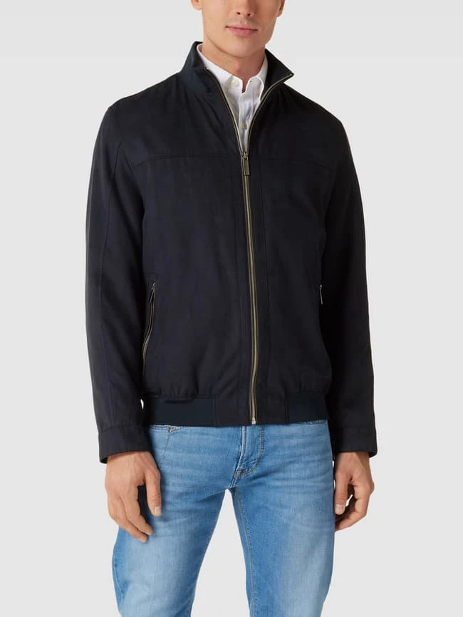 Bugatti Jacke Mit Label-Details - Marineblau 6 Bugatti Jacke Mit Label-Details - Marineblau – Bild 4