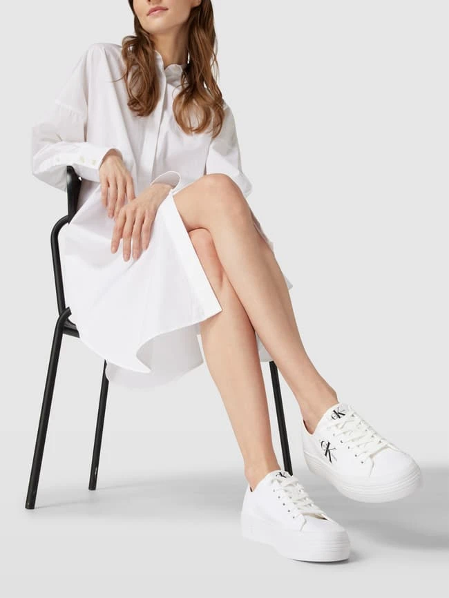 Calvin Klein Jeans Plateau-Sneaker Mit Label-Details - Weiß 3 Calvin Klein Jeans Plateau-Sneaker Mit Label-Details - Weiß