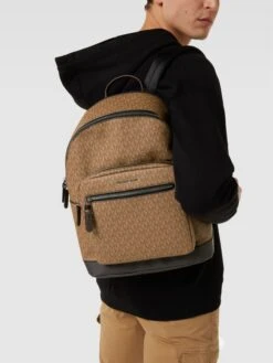 Michael Kors Rucksack Mit Allover-Logo - Beige