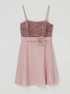 G.O.L. Kleid Aus Spitze Und Chiffon - Mauve