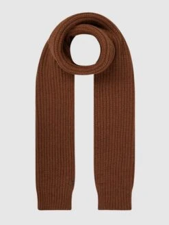 Loevenich Schal Mit Rippenstruktur - Hellbraun