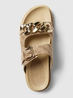 Guess Pantoletten Mit Zierkette Modell 'FATEMA' - Hellbraun -Guesi Bekleidung Geschaft 954k2ja8aos4akag61a56gq3ago4cl2i6l132dik7114qjih8ss4aji49ha54jah9sqk4ci38os48kqh8h3j8e9j64r3gpj6coo62o9kcorjgohoc8o62p1g6or64o9i60rm2dg