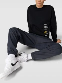 Nike Sweatshirt Mit Label-Print Modell 'CLUB' - Schwarz