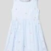 Happy Girls Kleid Mit Motiv-Stitchings - Bleu -Guesi Bekleidung Geschaft 95554g9g8ksjge9l8kq56chm99352hifa974uk1lad258l2ead546ha89h4ksh266p6k8dah6da54ga360o34c9gc4r34e1j60rjcohkccs66oj460pm4chi6gr3iophcli3gco