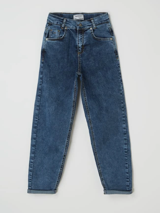 Blue Effect Cropped Balloon Fit Jeans Mit Stretch-Anteil - Blau 3 Blue Effect Cropped Balloon Fit Jeans Mit Stretch-Anteil - Blau