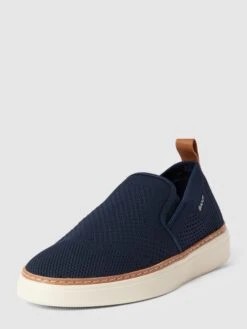 Gant Slipper Mit Label-Details - Marineblau