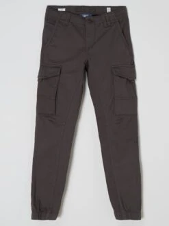 Jack & Jones Slim Fit Cargohose Mit Stretch-Anteil Modell 'Paul' - Anthrazit