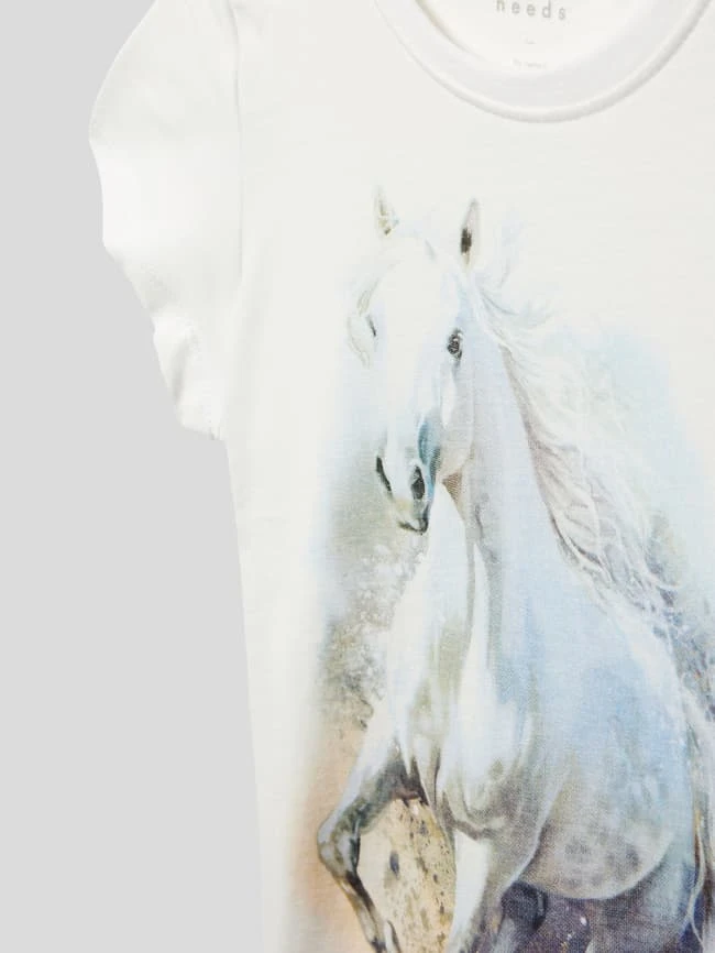 Name It T-Shirt Mit Motiv-Print Modell 'FRO' - Weiß 4 Name It T-Shirt Mit Motiv-Print Modell 'FRO' - Weiß – Bild 2