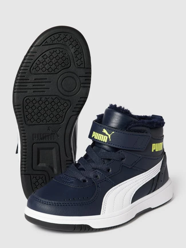 Puma High Top Sneaker Mit Futter Aus Teddyfell Modell 'JOY FUR' - Marineblau 5 Puma High Top Sneaker Mit Futter Aus Teddyfell Modell 'JOY FUR' - Marineblau – Bild 3