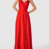 Luxuar Abendkleid Mit Herz-Ausschnitt - Orange