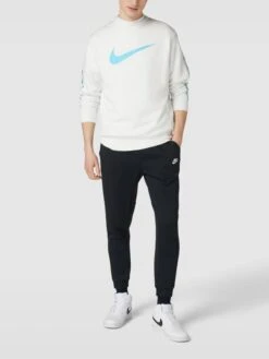 Nike Sweatshirt Mit Rundhalsausschnitt Modell 'REPEAT' - Weiß