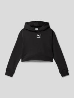 Puma Hoodie Mit Label-Stitching Modell 'CLASSICS' - Schwarz