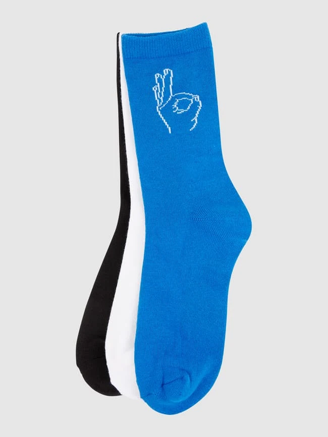 Mister Tee Socken Mit Stretch-Anteil Im 3er-Pack - Royalblau 3 Mister Tee Socken Mit Stretch-Anteil Im 3er-Pack - Royalblau