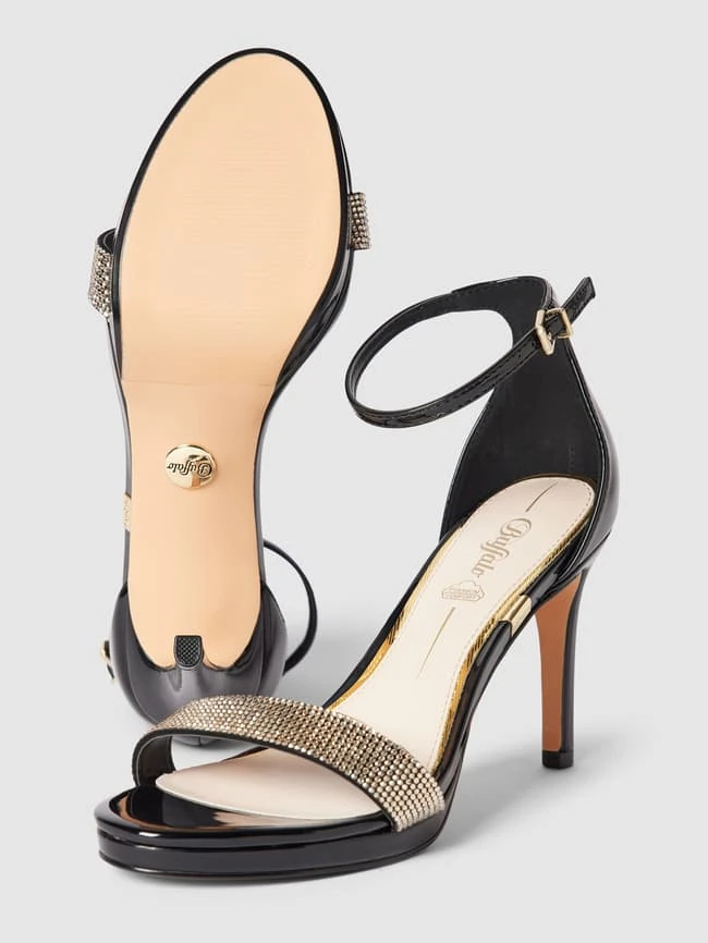 Buffalo Sandaletten Mit Strasssteinbesatz Modell 'MONROE' - Schwarz 6 Buffalo Sandaletten Mit Strasssteinbesatz Modell 'MONROE' - Schwarz – Bild 4