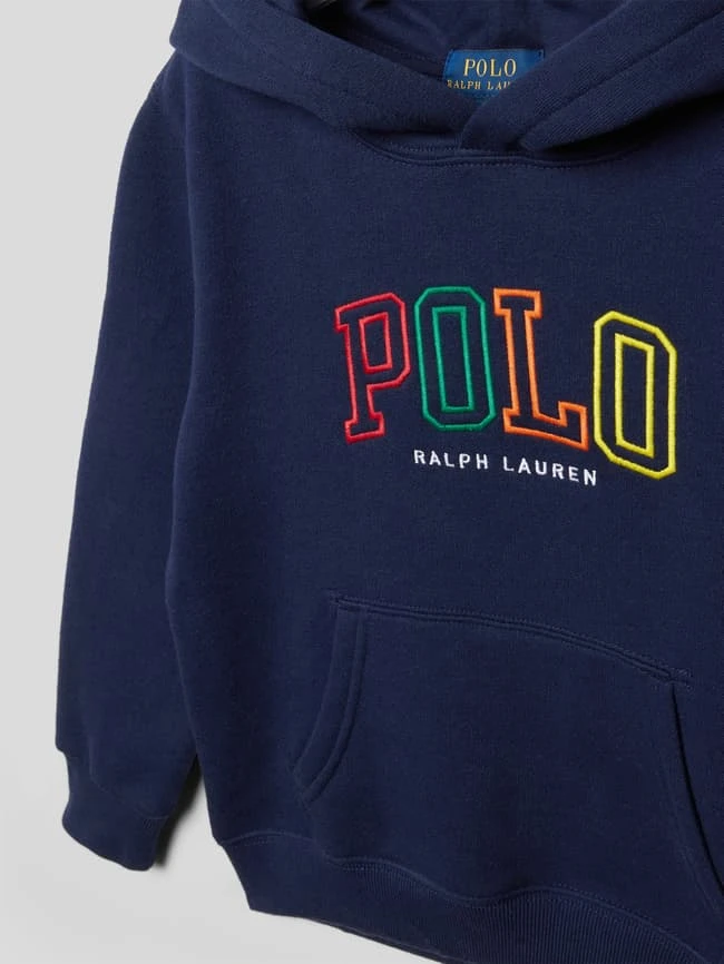 Polo Ralph Lauren Kids Hoodie Mit Kontrastivem Label-Stitching - Marineblau 4 Polo Ralph Lauren Kids Hoodie Mit Kontrastivem Label-Stitching - Marineblau – Bild 2