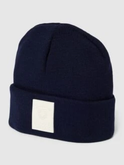 Wellensteyn Beanie In Ripp-Optik - Marineblau