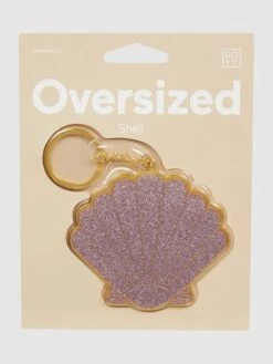 Doiy Schlüsselanhänger Aus Metall Modell 'Oversized Shell' - Flieder