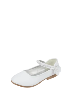 Happy Girls Ballerinas Mit Blüten-Applikation - Weiß