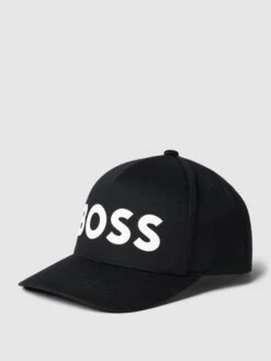 BOSS Basecap Mit Label-Print Modell 'Sevile' - Schwarz