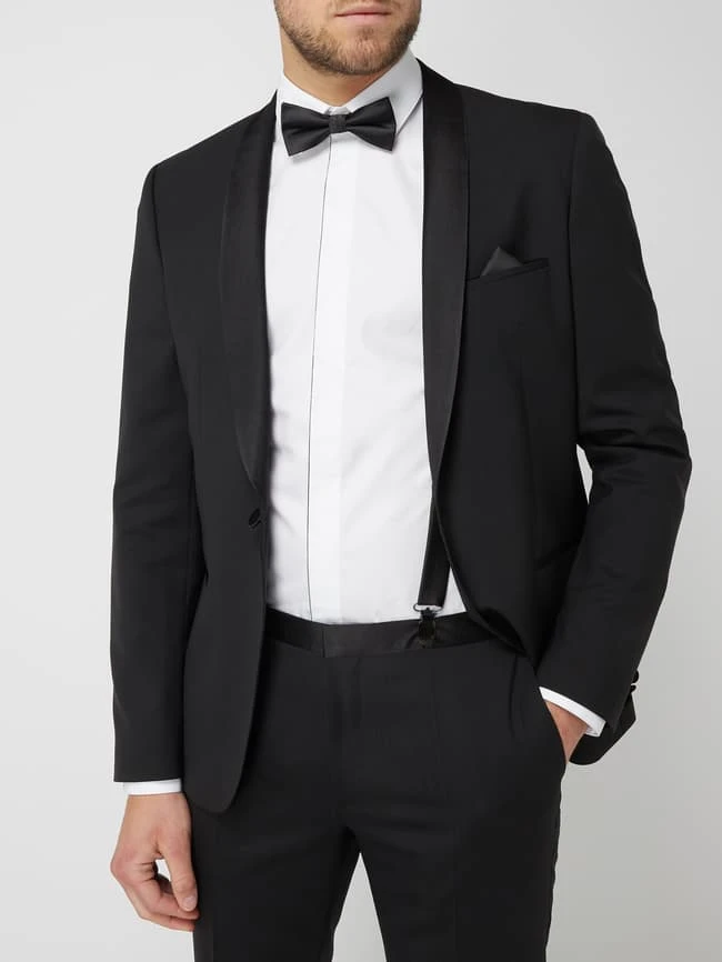 Monti Fliege, Einstecktuch Und Hosenträger Im Set - Schwarz 5 Monti Fliege, Einstecktuch Und Hosenträger Im Set - Schwarz – Bild 3