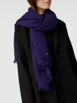 Marc Cain Schal Mit Strukturmuster - Lila