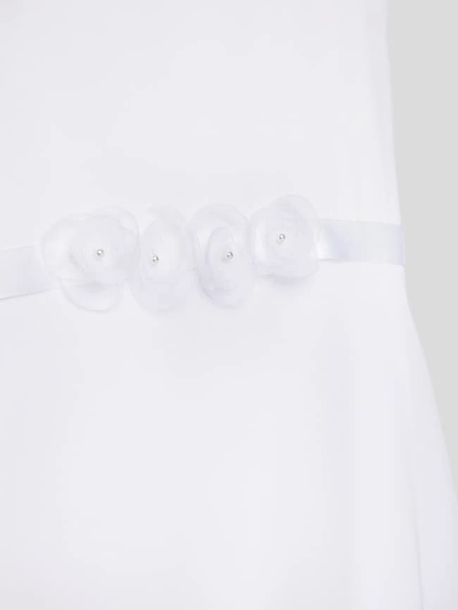 Weise Kleid Mit Schleifen-Detail - Weiß 4 Weise Kleid Mit Schleifen-Detail - Weiß – Bild 2