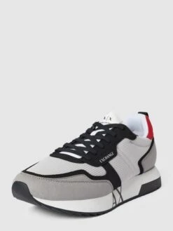ARMANI EXCHANGE Sneaker Mit Label-Details Modell 'ENGLISH' - Hellgrau