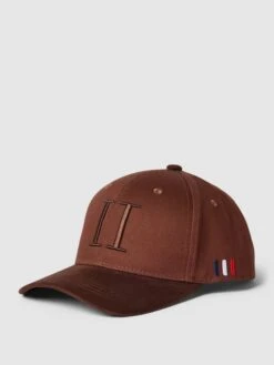 Les Deux Basecap Mit Label-Stitching - Mittelbraun
