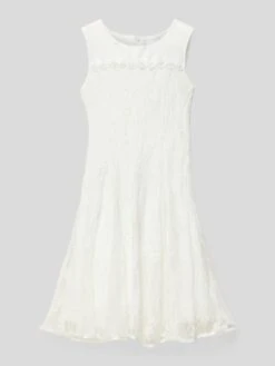 Happy Girls Kleid Mit Floraler Spitze - Ecru