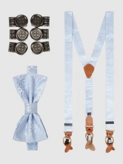 Prince Bowtie Fliege Mit Hosenträgern Im Set - Bleu