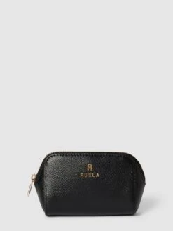 Furla Kosmetiktasche Mit Label-Applikation Modell 'CAMELIA' - Schwarz