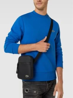 Lacoste Umhängetasche Mit Label-Stitching - Schwarz