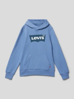 Levi’s® Kids Hoodie Mit Label-Print - Bleu