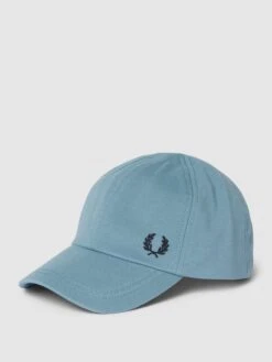 Fred Perry Basecap Mit Logo-Stitching - Hellblau