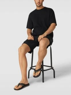 Quiksilver Zehentrenner Mit Label-Details Modell 'ALL DAY' - Schwarz