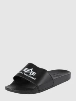 Alpha Industries Slides Mit Logo - Schwarz