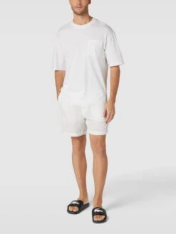 Lacoste Slides Mit Label-Details Modell 'Croco' - Schwarz