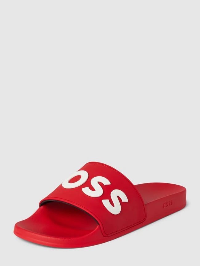 BOSS Slides Mit Label-Print Modell 'Kirk' - Rot 3 BOSS Slides Mit Label-Print Modell 'Kirk' - Rot