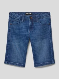 CARS JEANS Jeansshorts Im 5-Pocket-Design Modell 'Lodger' - Blau