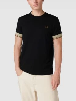 Fred Perry T-Shirt Mit Logo-Stitching Modell 'Contrast Cuff' - Schwarz -Guesi Bekleidung Geschaft 9d85akqka0qkqkaj6gp4qcqc8cp4ochgapb3aci29h830ea2a574qj9p918j8ii460qkqk2g69a54g9pa93maohj71gmad3474smcohkckp66e9p65ij2chkcksjaoj3cgr34p8